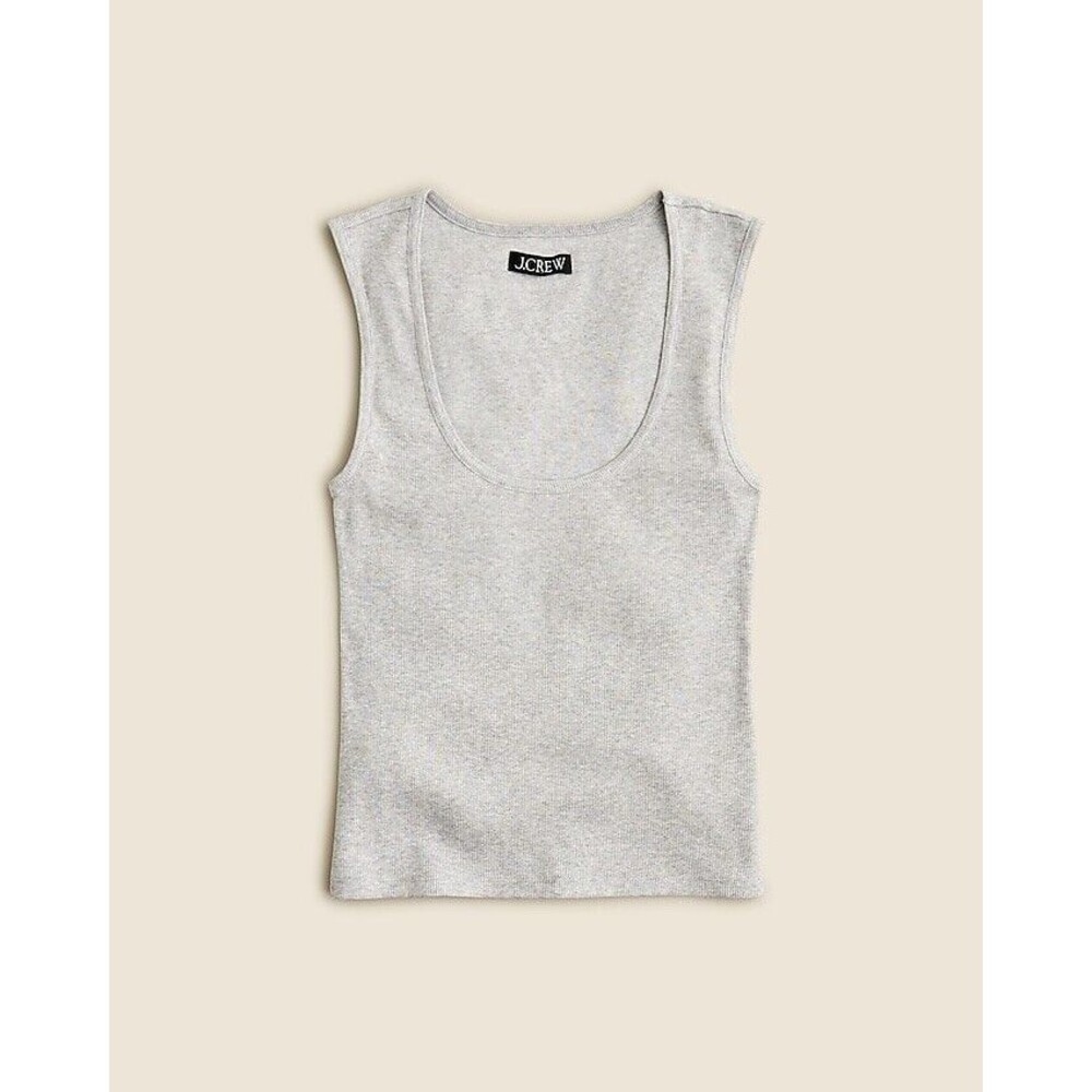 J.Crew Cropped fine rib scoopneck tank top  Size 2X